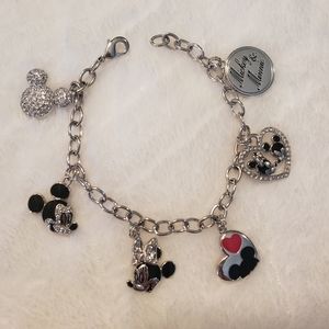 Mickey and Minnie 90 years charm bracelet